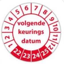 Keuringssticker