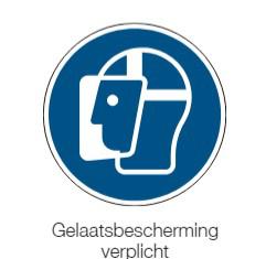 Gelaatsbescherming verplicht