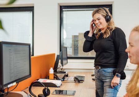Staan tijdens kantoorwerk
