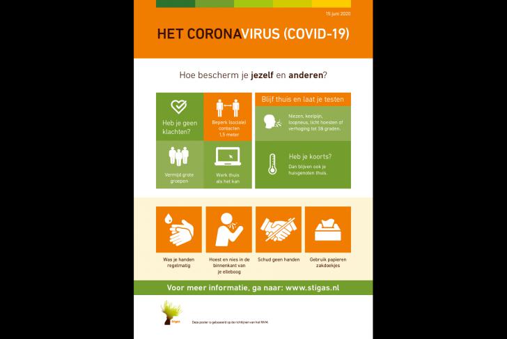 Poster coronavirus in verschillende talen - Hoe bescherm je jezelf en anderen?