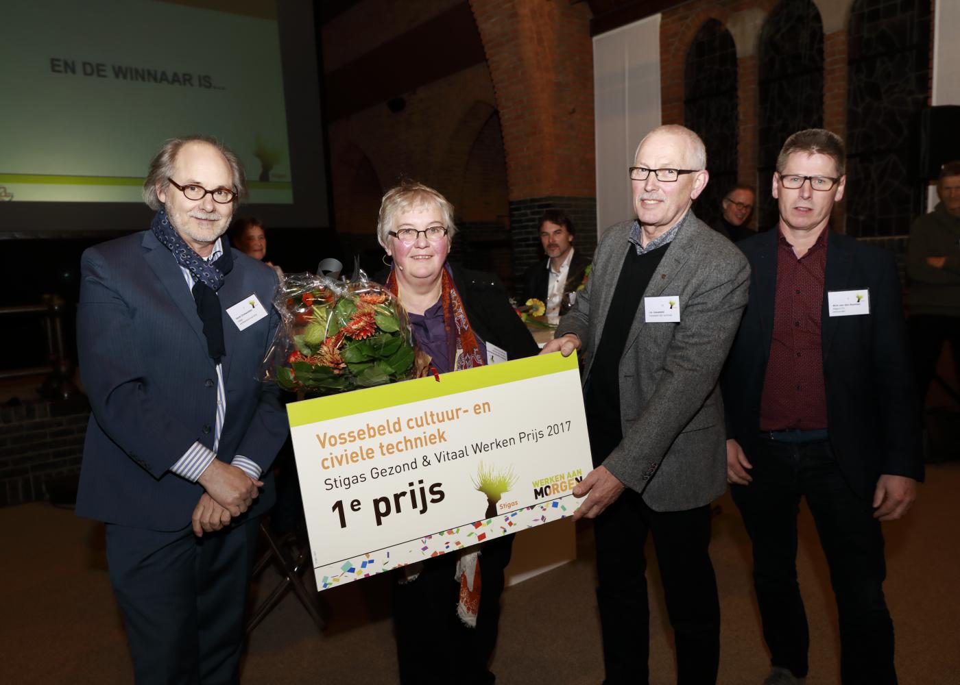 Vossebeld - cultuur- en civiele techniek wint de Stigas gezond & Vitaal Werken Prijs 2017
